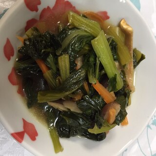 小松菜と干し椎茸の煮浸し(*^^*)☆